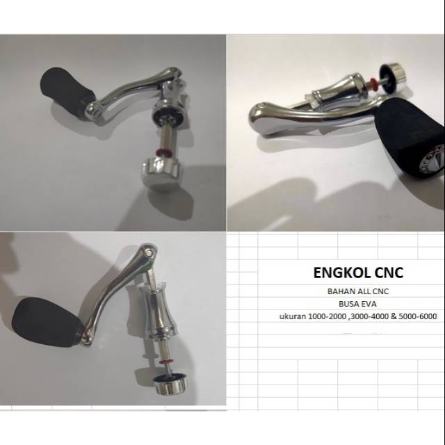 Engkol CNC Reel /Handle Pancing 250.500.800.1000.2000.3000.4000.5000.6000