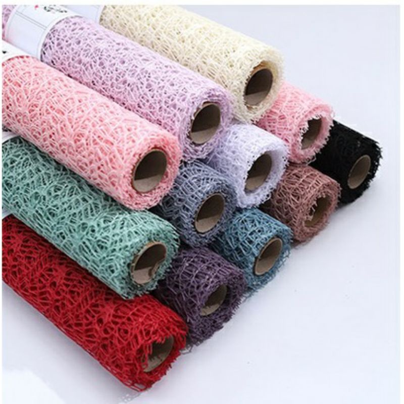 50x50Flower Mesh Korean Jaring Besar / Polynet / Outer Flower Wrapping / Bungkus Bunga / Buket Bunga