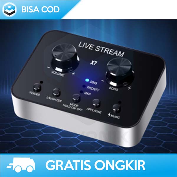 MIXER AUDIO MINI EXTERNAL USB  SOUNDCARD MUSIK LIVE BROADCAST TERBAIK