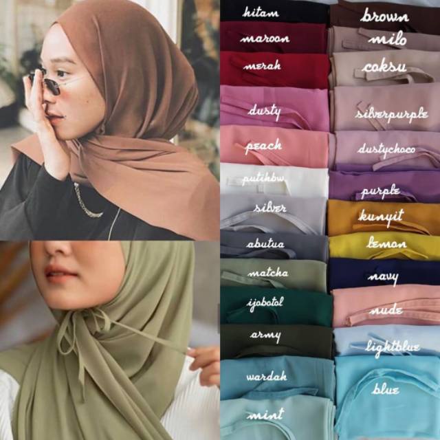 PROMO !! PASHMINA TALI DIAMOND ITALIANO PASMINA INSTANT HIJAB TALI SABYAN THALIA TERLARIS