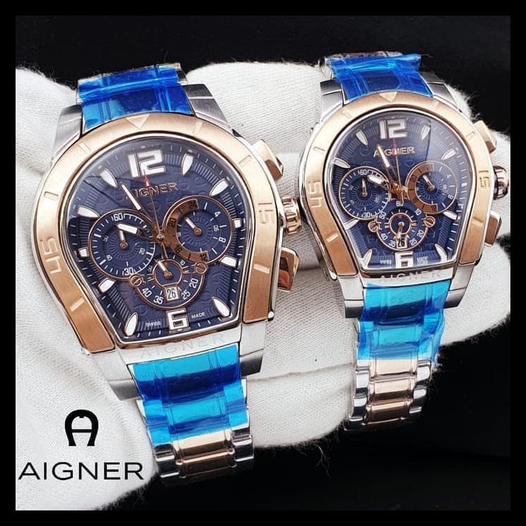 Indh Jam Tangan Pria Wanita Original / Merk Aigner Palermo / Type :58500 OBRAL Kode 124