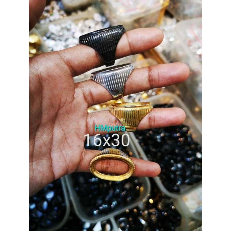 Ring emban titanium super kualitas model pandan