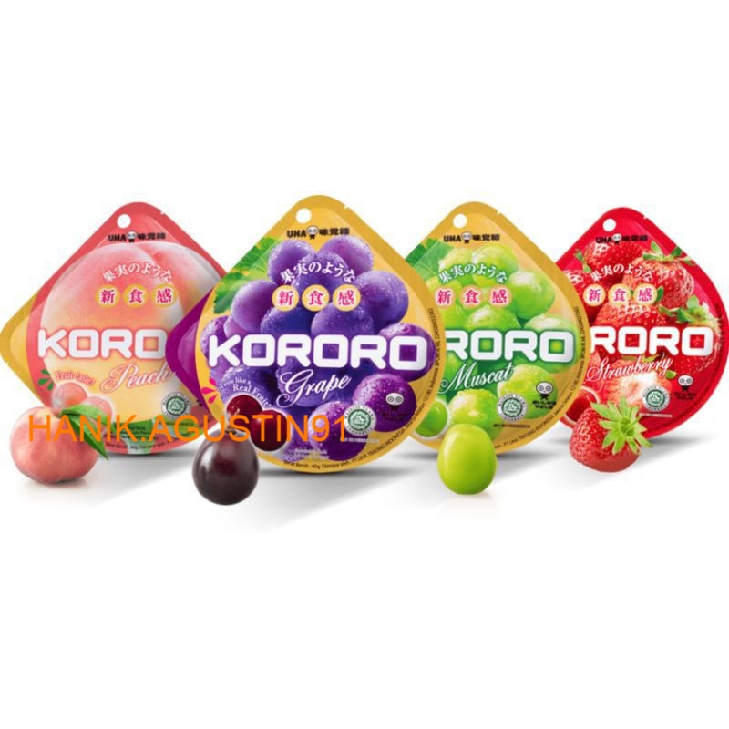 

KORORO Jelly Candy Permen Gummy Jepang 40g Made in Japan SS91
