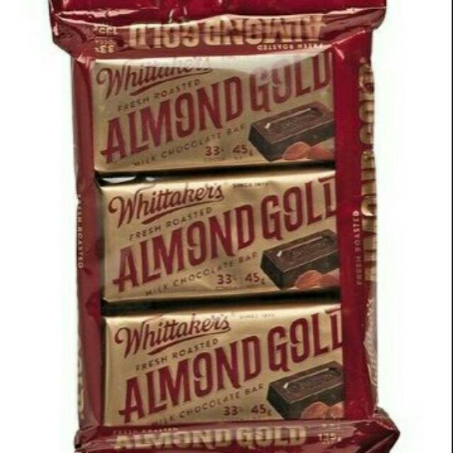 

Whittaker's Fresh Roasted Almond Gold-Coklat Import