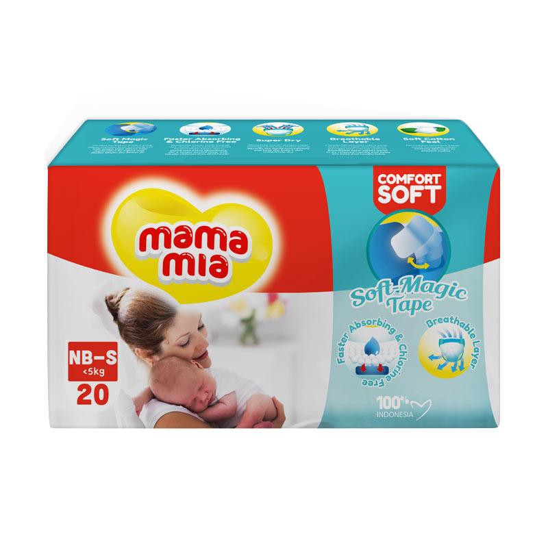 Popok Perekat Bayi Mamamia Diapers NB S 