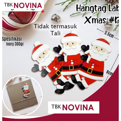 [10 PCS] TAG NATAL / HANG TAG MERRY CHRISTMAS / GANTUNGAN TAG XMAS