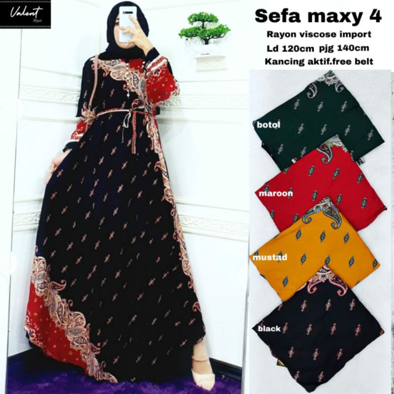 DRESS ABAYA SEFA #4  BY VALEN