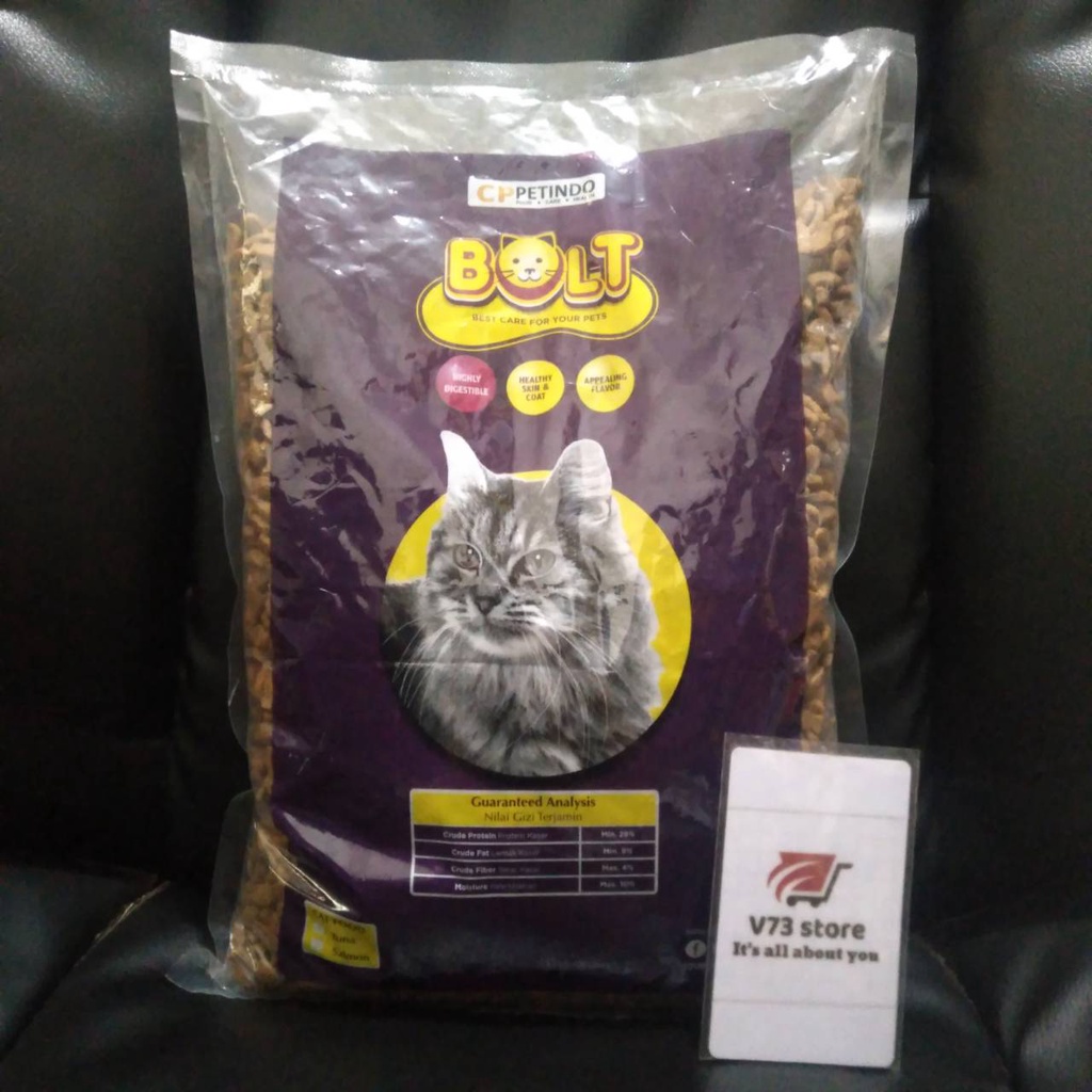 BOLT UNGU 750 GR MAKANAN KUCING RASA TUNA CAT FOOD