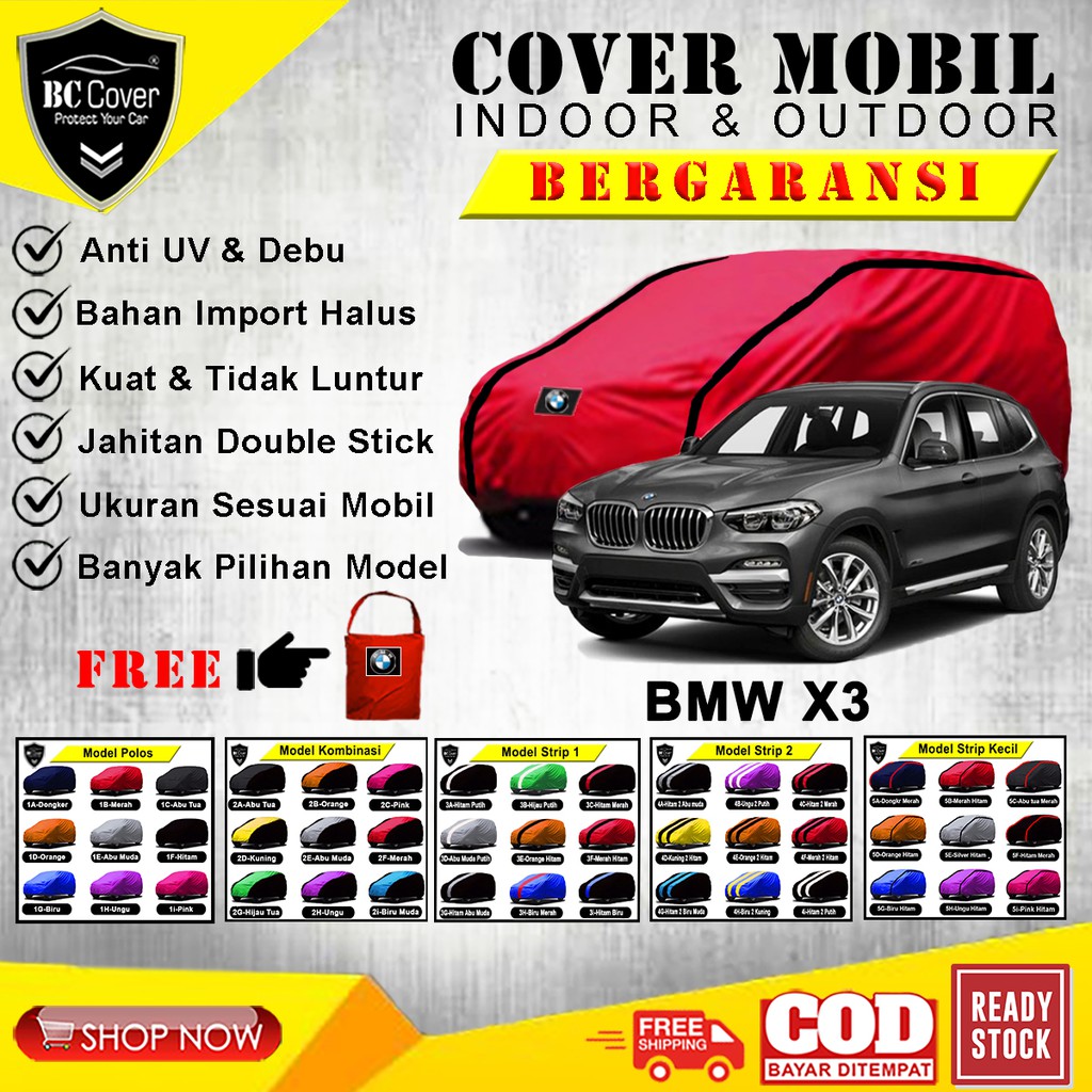 Body Cover Mobil BMW X3 / Sarung Mobil BMW X3 / Selimut Mantel Tutup Pelindung Jas Kerudung Mantol Penutup BMW X3 Outdoor