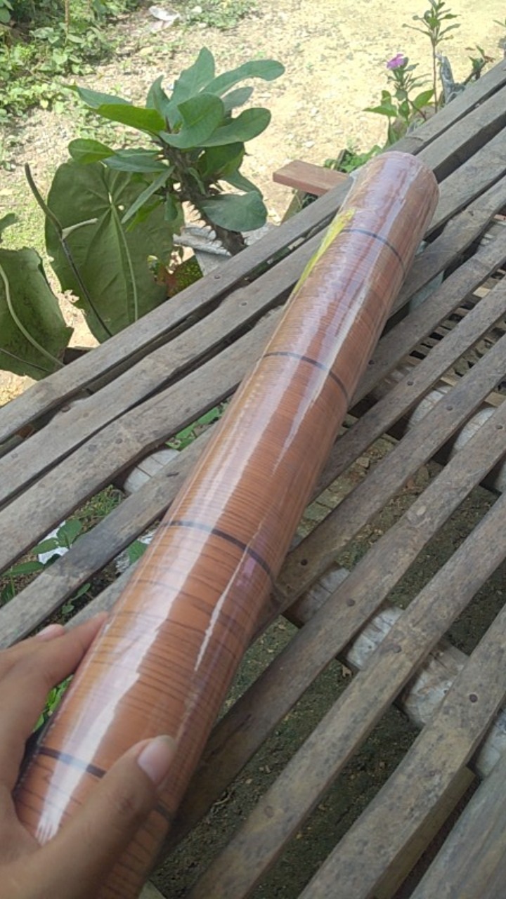 Wallpaper Sticker Kayu Coklat