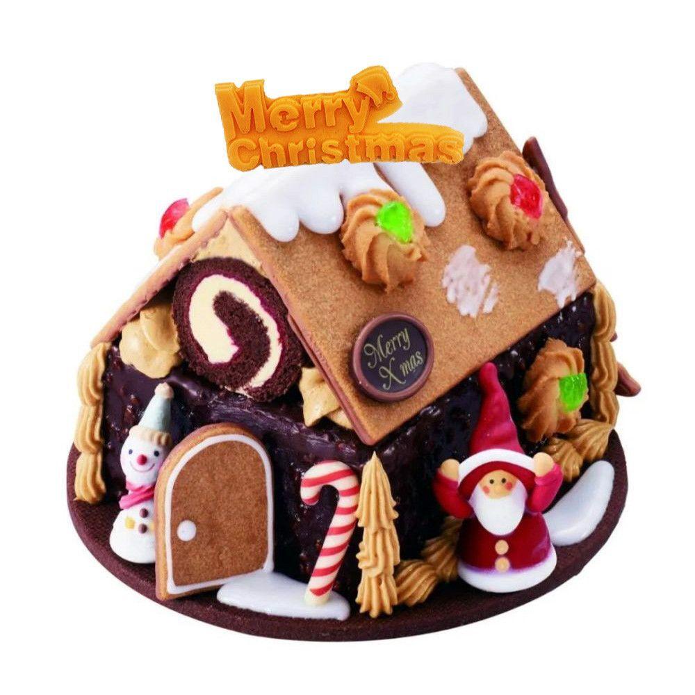 Solighter Merry Christmas DIY Kue Coklat Reusable Silica gel Cookie mold Dekorasi Kue