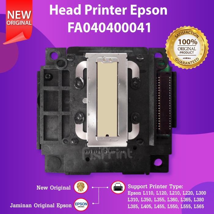 Print Head Printer Epson L350 L355 L360 L1110 Box Besar New Original