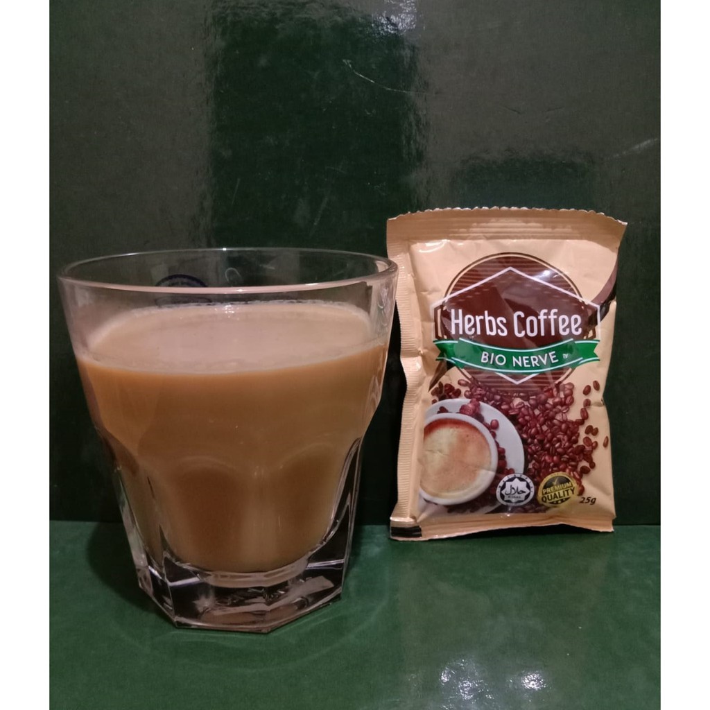 Herbs Coffee, Bio Nerve, Premium Quality, 1 Paket 20 Sachet @25 gr