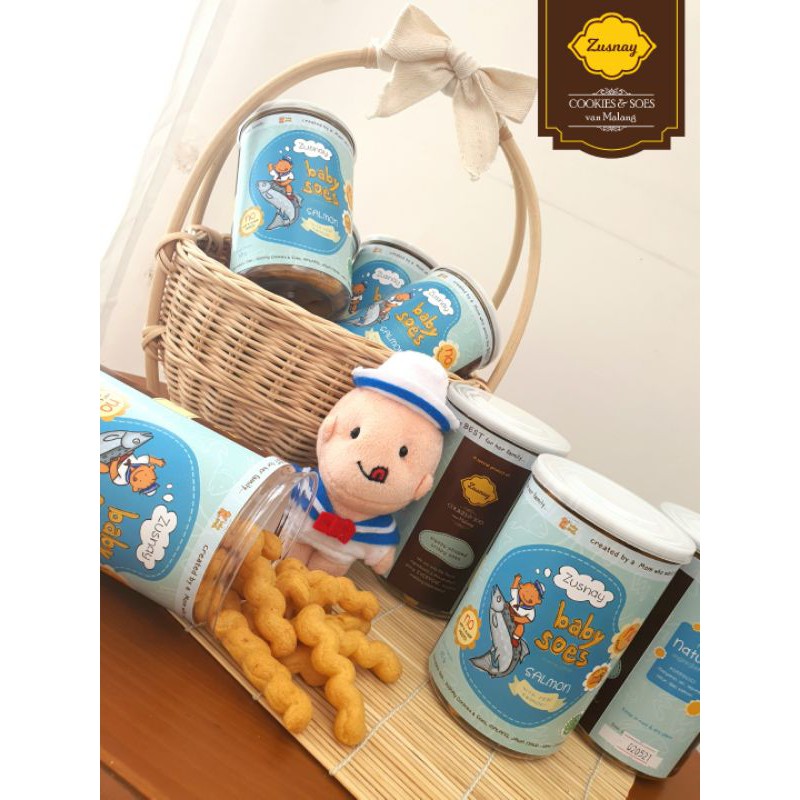 ZUSNAY BABY SOES SALMON / SUS KERING IKAN SALMON UNTUK ANAK-ANAK