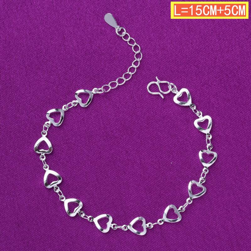 50 gaya 925 gelang perak asli, aksesoris perhiasan fashion Jepang dan Korea-47