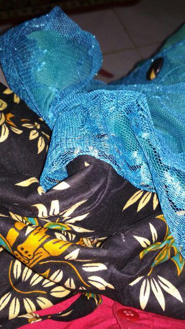 Qnunbatik Batik Family/keluarga Gamis Muslim Salma Toska