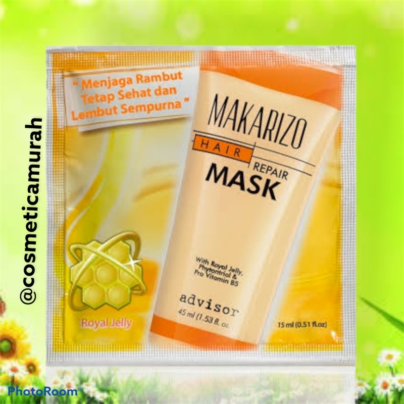 [ 15 ml ] makarizo advisor hair repair mask / masker sachet advisor hair repair mask