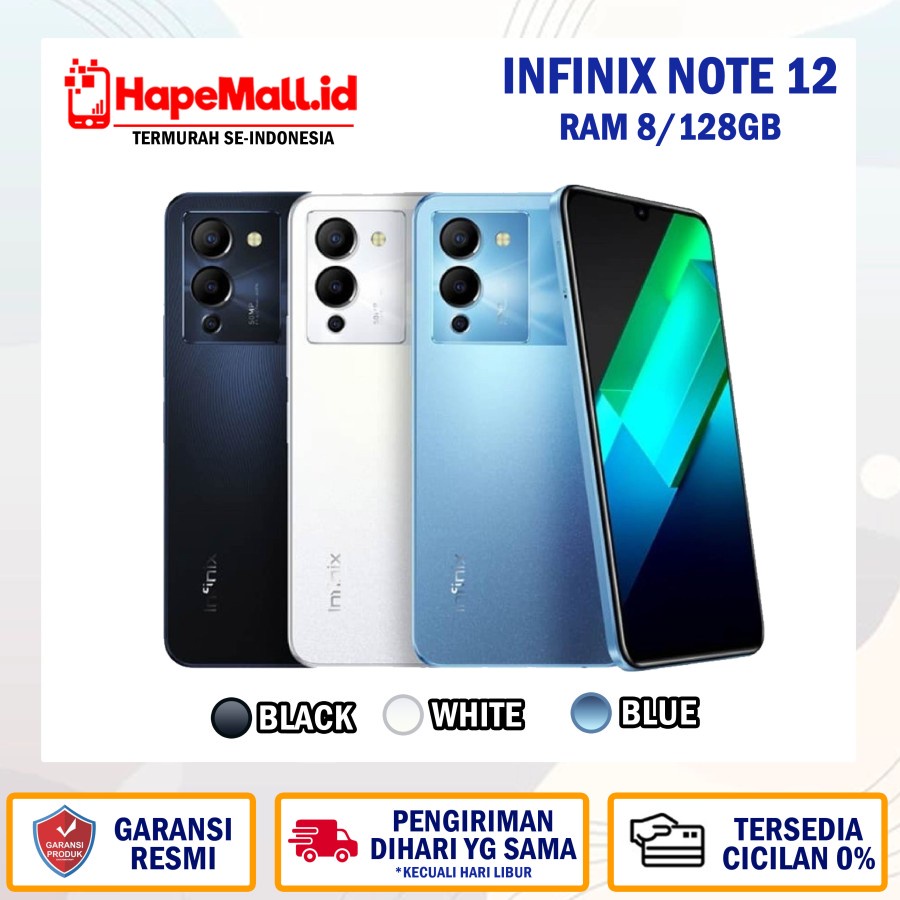 INFINIX NOTE 12 RAM 8/128 GB GARANSI RESMI INFINIX TERMURAH