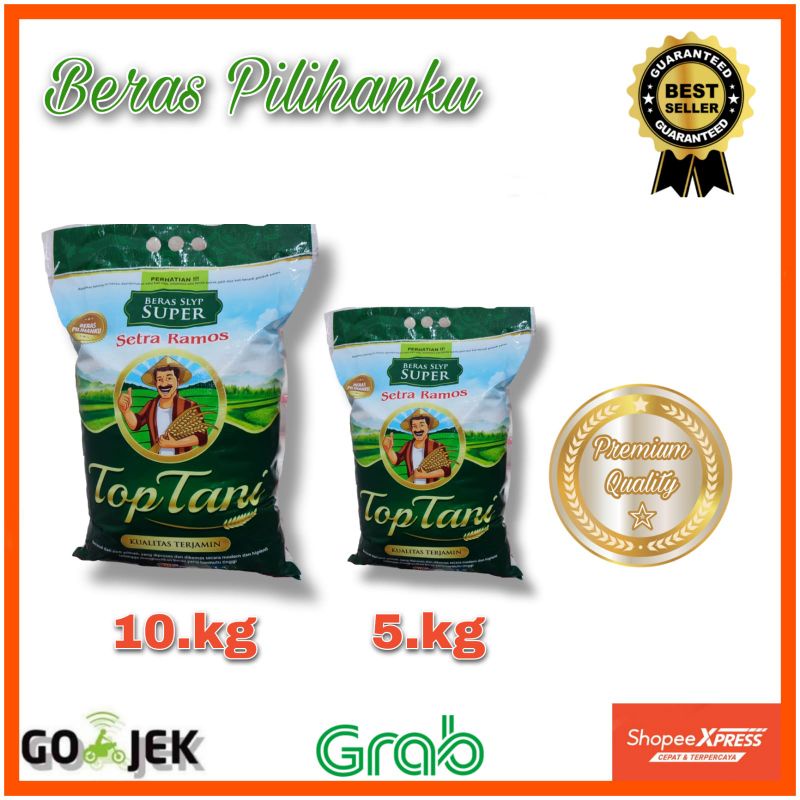 Beras  CAP TOP TANI 5 kg ,10 kg