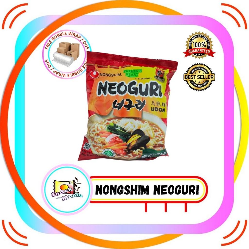 

Nongshim Neoguri Mie Udon Ramen Kuah Instan Korea ~ 120 gr