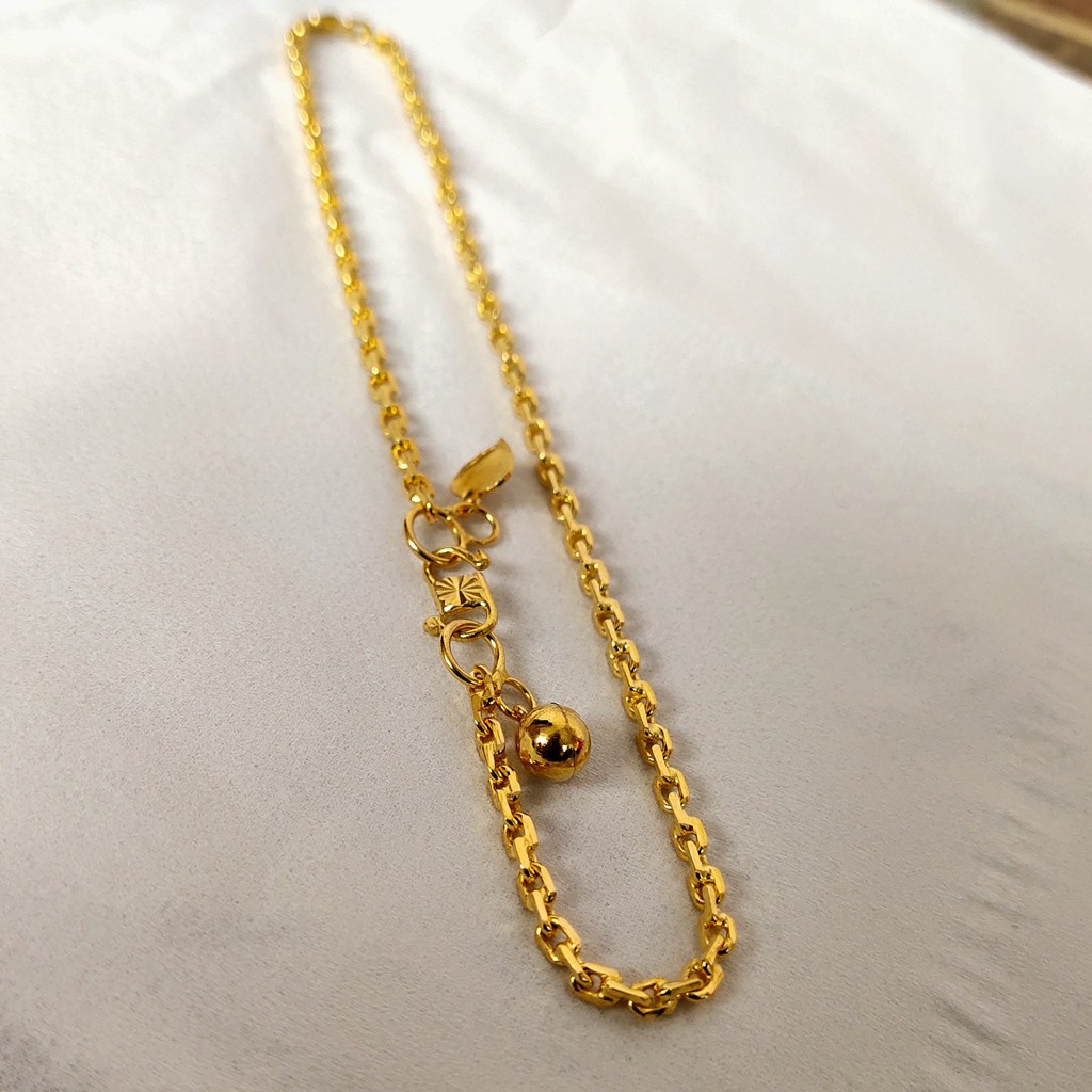 Gelang Kaki Rantai Emas 24k