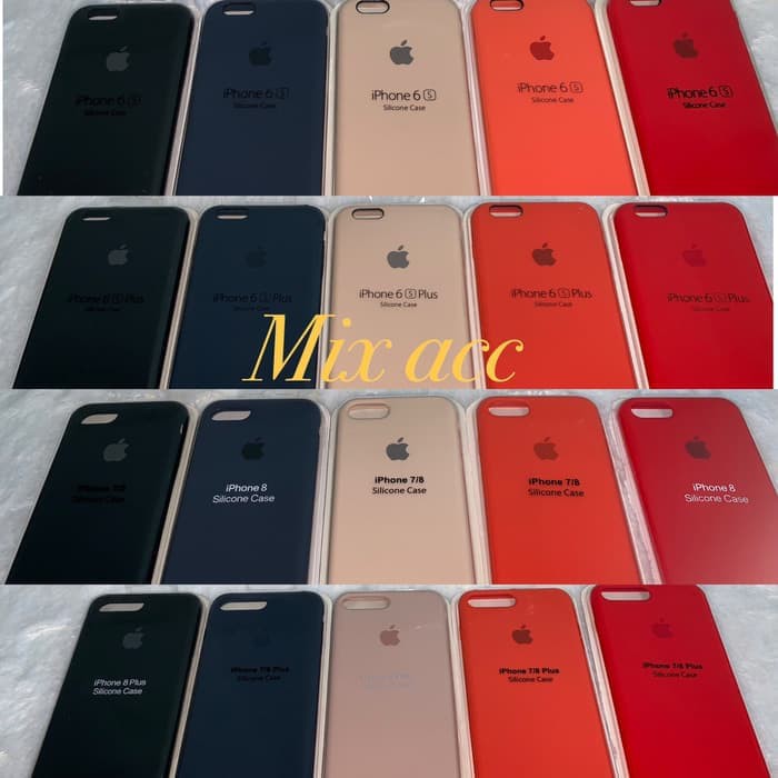 Silicone case Apple iphone 6 6+ 7 7+ 8 8+ X XS XR XS MAX CASING IPHONE