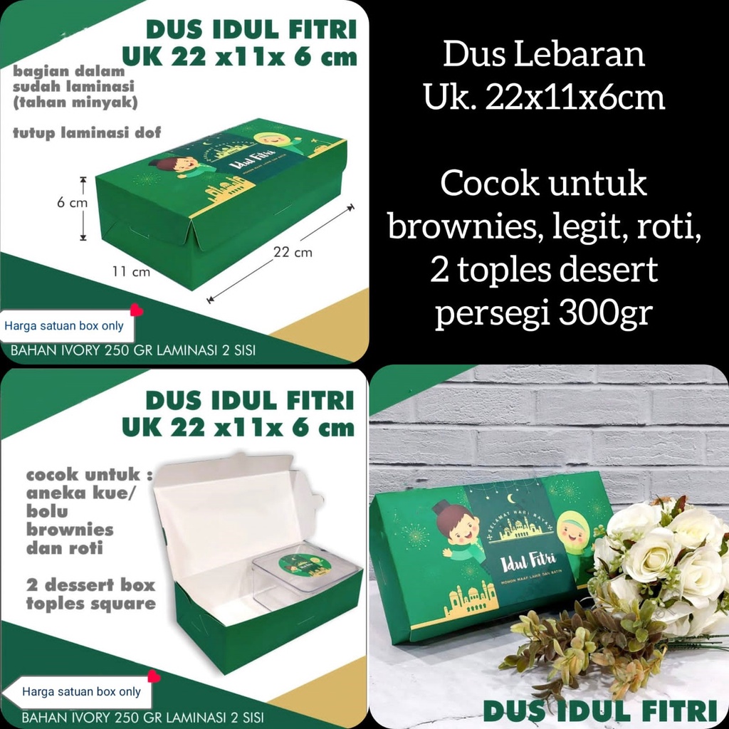 

Box Lebaran 22x11 Box Lebaran Toples 300gr Dus Cookies Idul Fitri