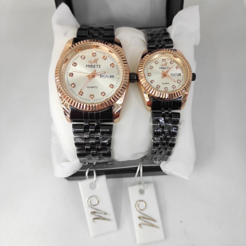 JAM TANGAN COUPLE MIRETE ORIGINAL