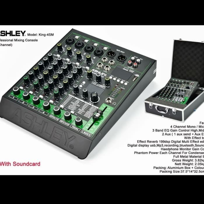 Mixer ASHLEY KING-4SM Original 4 Channel