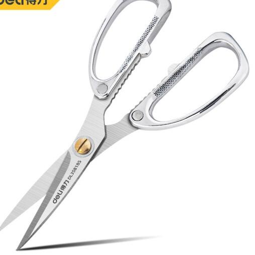

Sudah READY.. Deli Heavy Duty Scissor / Gunting Kain Kardus Kerja Industri Stainless Steel Sangat Tajam DL358185