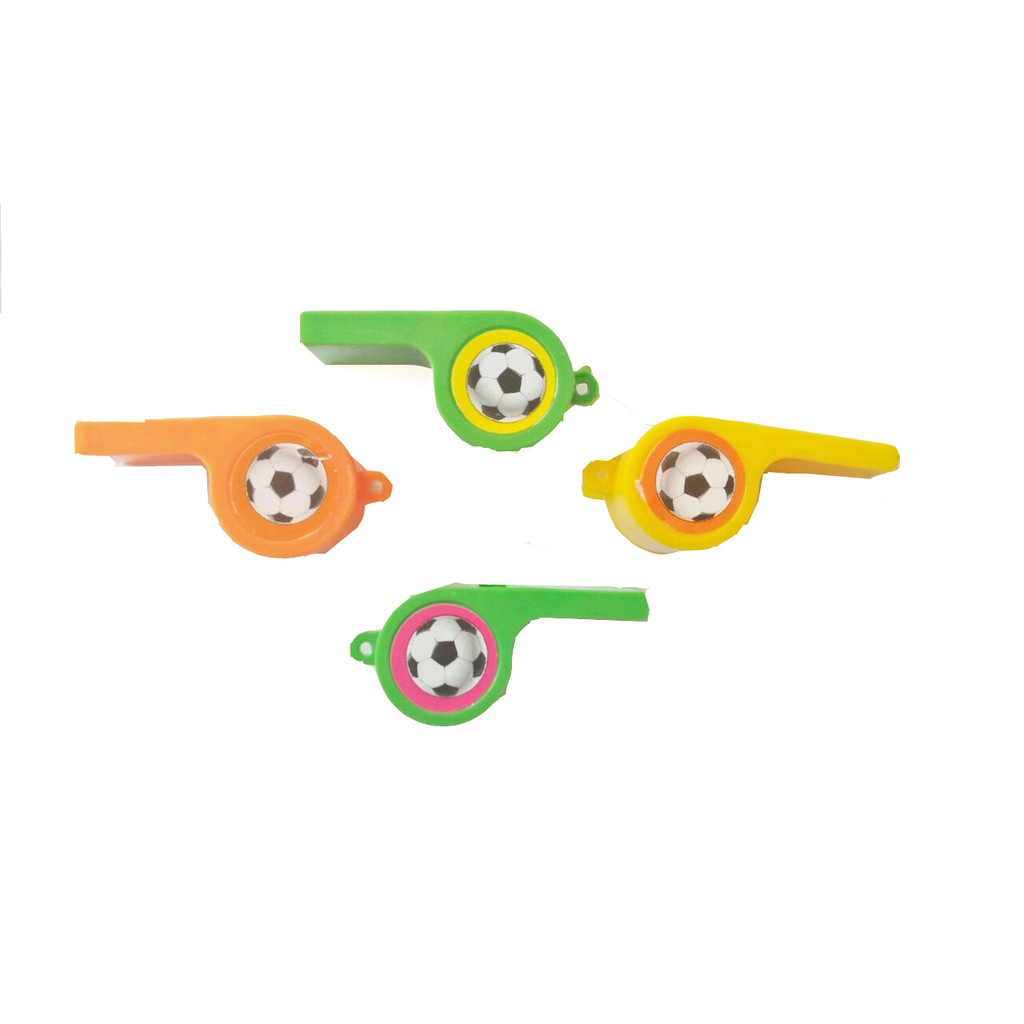 12 pcs Mainan Peluit Priwitan Anak bersuara Warna Warni