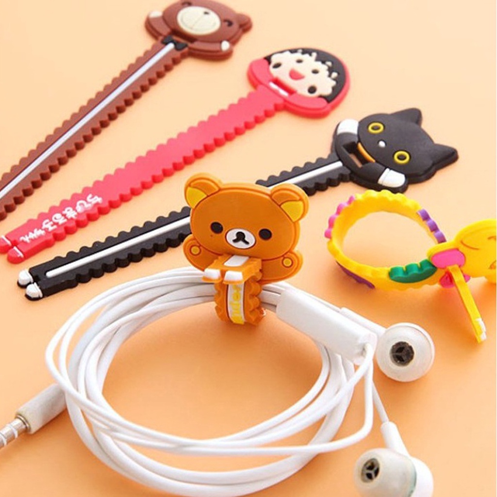 BRGUNIK Klip Kabel Cas HP Earphone / Pengikat Kabel / Cord Holder 3D / ACC HP R558