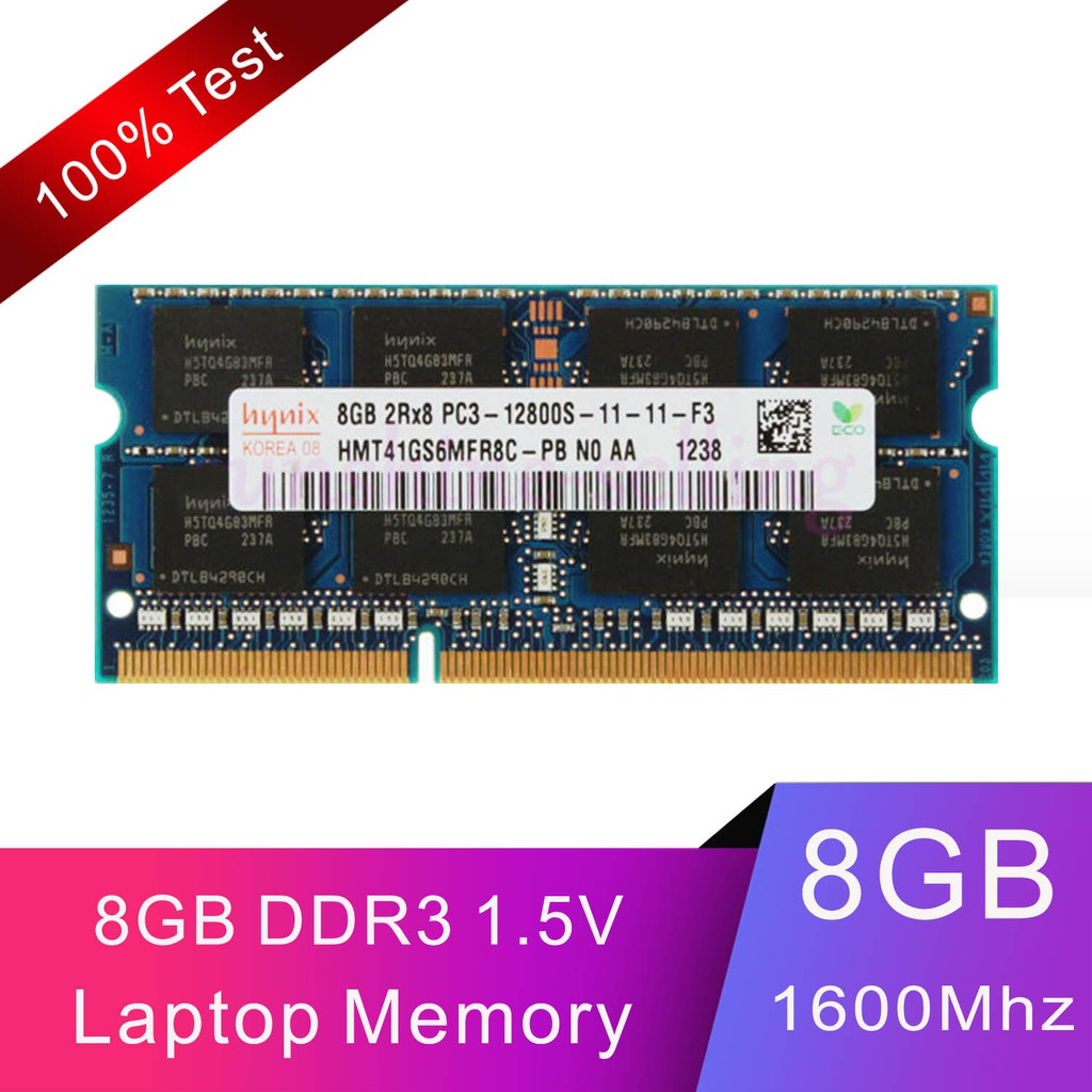 Hynix 8gb 2rx8 Pc3 12800s Ddr3 1600mhz 204pin Sodimm Untuk Laptop Memory Ram Shopee Indonesia