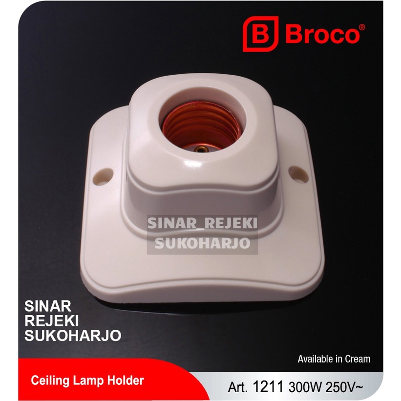 Broco Fitting Plafon Hias Oval Fitting 1211