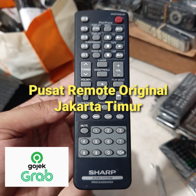 REMOTE REMOT DVD HOME AUDIO SHARP RRMCGA255AWSA ORIGINAL ASLI