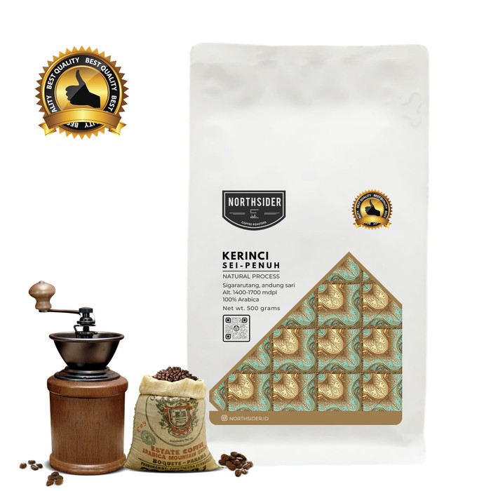 

BIJI KOPI ARABIKA KERINCI MT NATURAL 500GR NORTHSIDER COFFEE - kkp2486