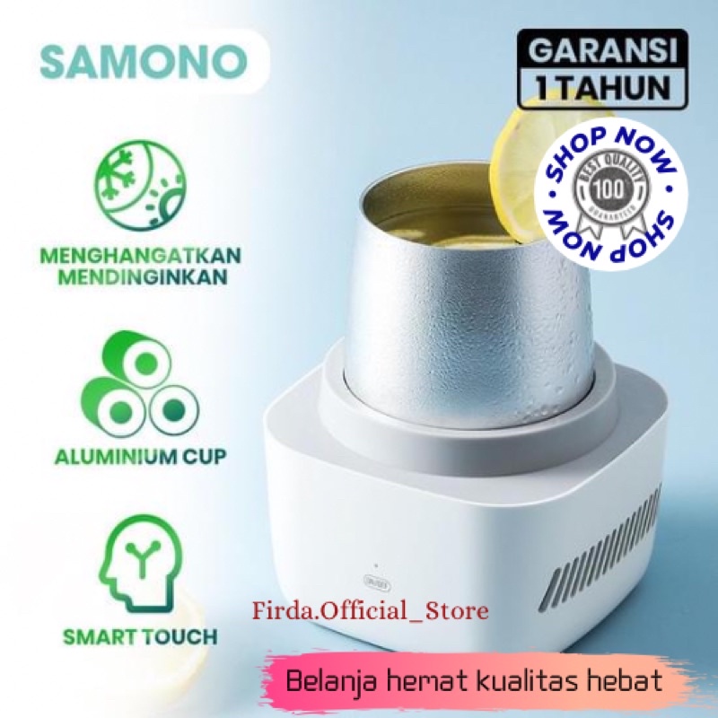 Samono Smart Cooler and Warmer Cup Touch Screen Food Grade Aluminium Pendingin dan Pemanas Multifungsi  SW-CPW11