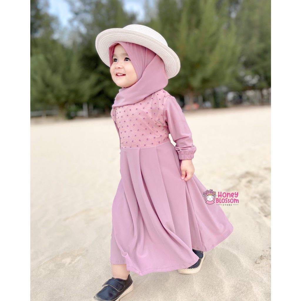 HONEYBLOSSOM gamis bayi perempuan 0 6 bulan / gamis bayi perempuan 1 tahun alesha