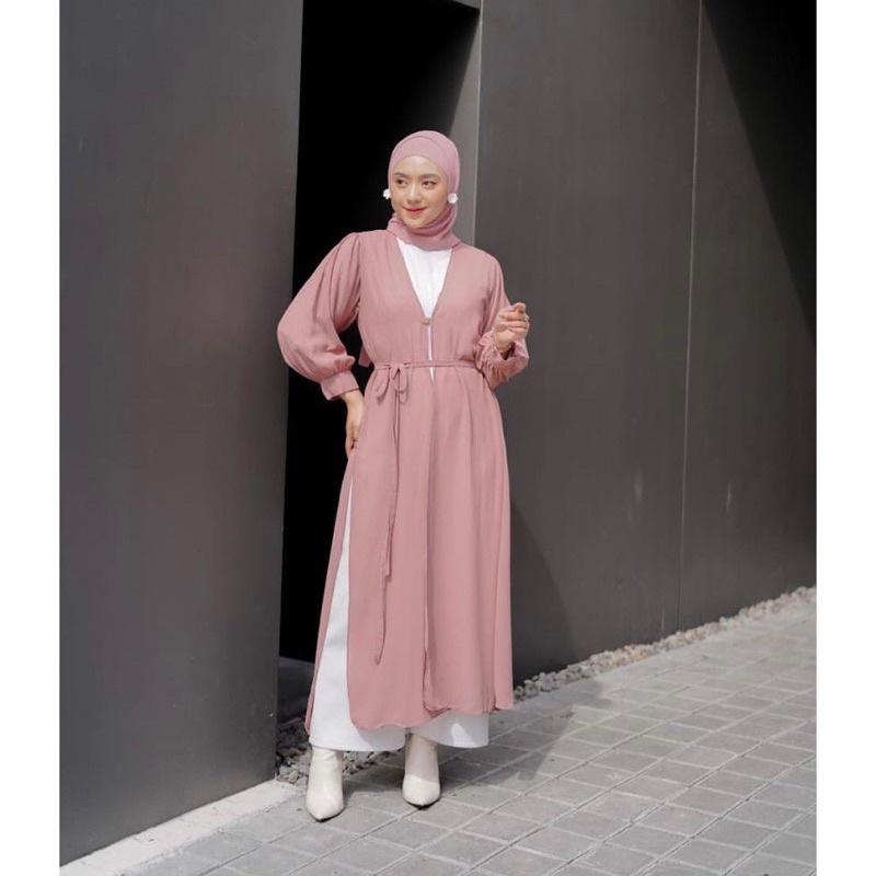 AURORA LONG OUTER CERUTY BABY DOLL / CARDIGAN CERUTY PANJANG