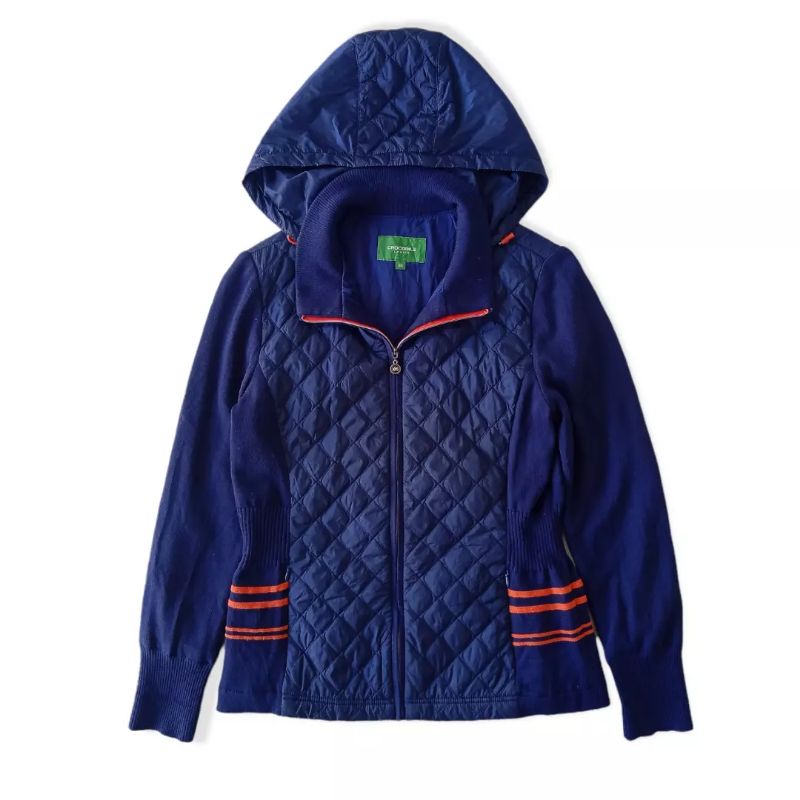 Jaket bulang lengan rajut Crocodile original second brand