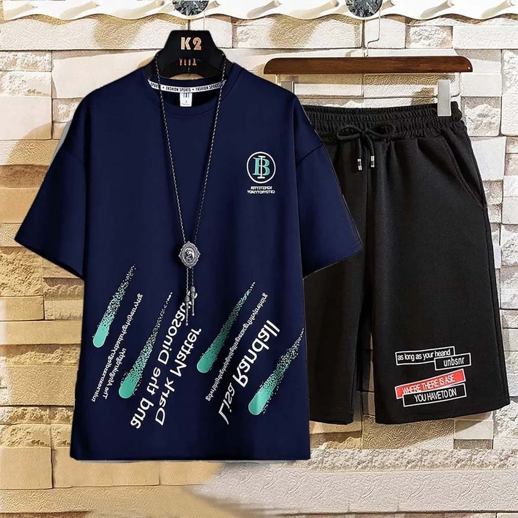 COD-baju setelan pria oversize ONESIZE kaos distro PRIA terbaru RANBAL- Belibeli
