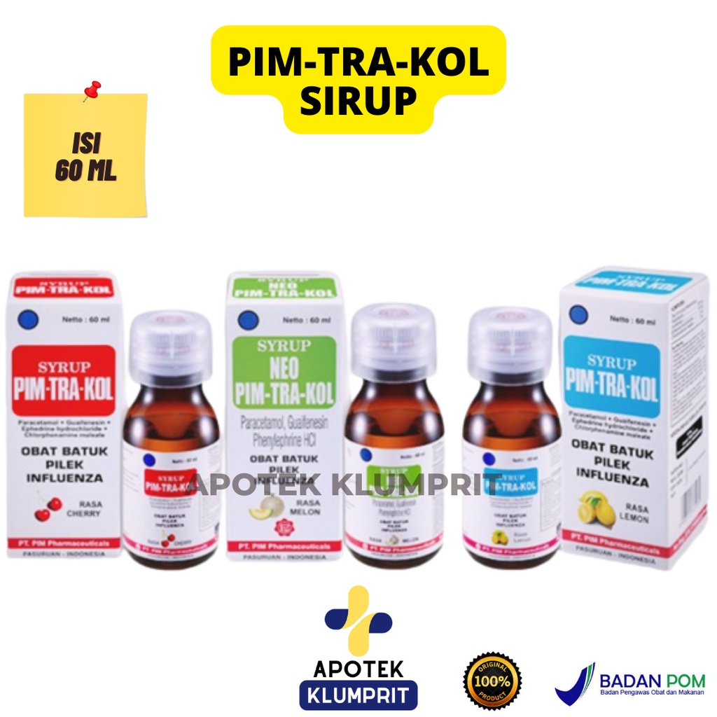 Pim Tra Kol / Pimtrakol / Pim-Tra-Kol / Flu / Pilek / Batuk / Demam / Anak