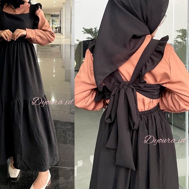 one set vest PREMIUM/ setelan wanita / one set reina span/ set yola polos /overall belakang pita by 