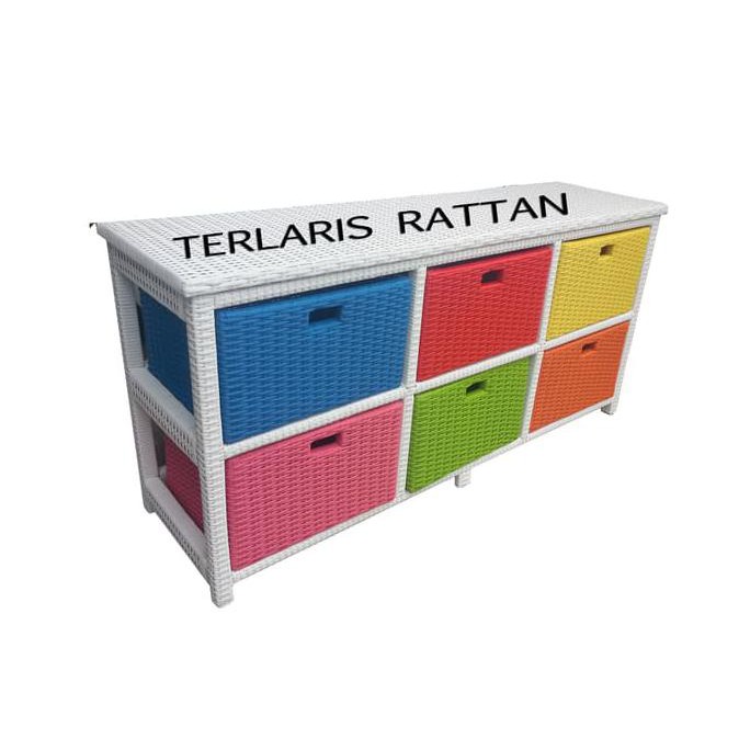 Lemari Rotan Sintetis