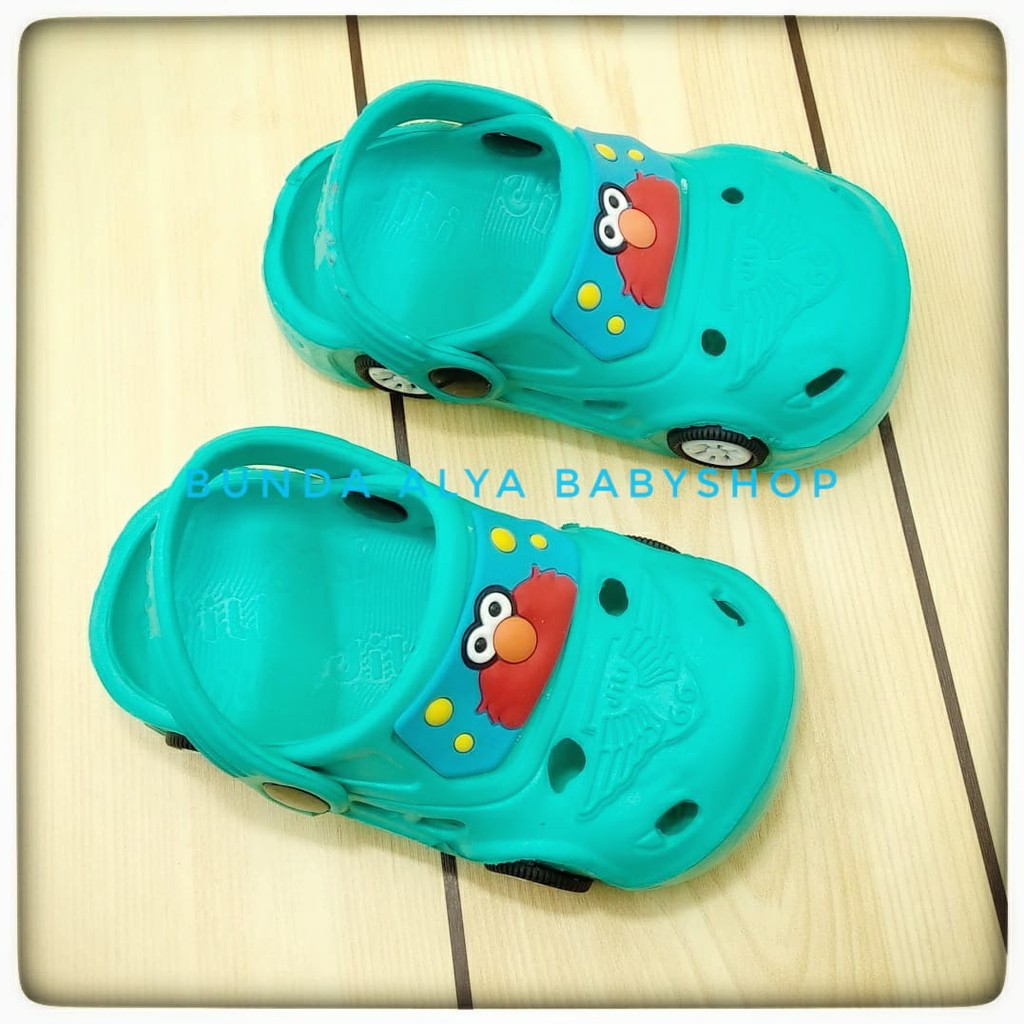 Sendal Anak Laki Laki Usia 1 2 Tahun Size 20 - 24 Karet Anti Licin HIJAU - Sepatu Sandal Anak Motif Kartun Karet Anti LIcin Sendal Sehari Hari Anak