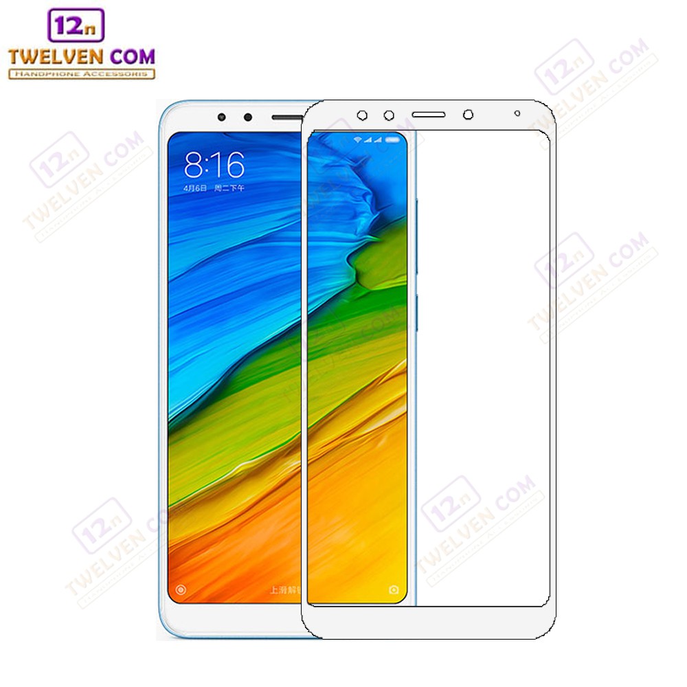 zenBlade 5D Full Cover Tempered Glass Xiaomi Redmi 5 - Putih