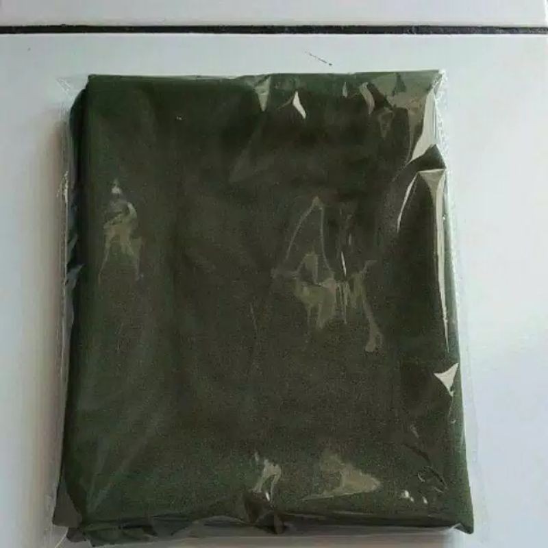 HIJAB KHIMAR/ BERGO DUA LAYAR BAHAN  CERUTY BOBY DOL-Army