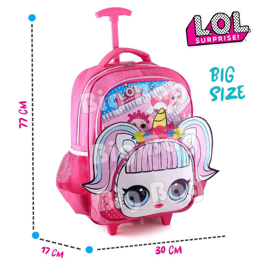 PTS - Tas Trolley Troli Anak BOBA / LOL / KITTY / BUMBBLE BEE / TAS RODA