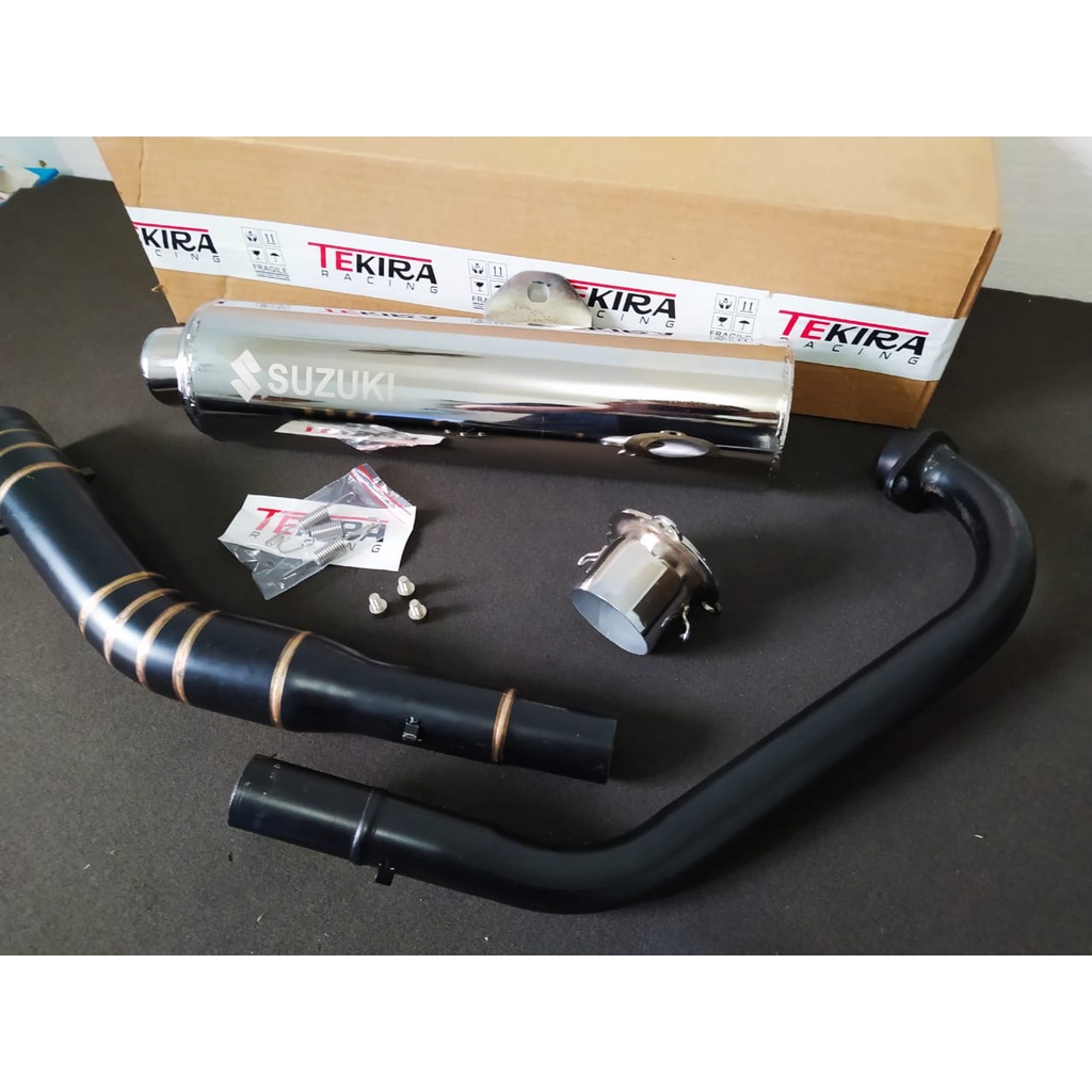 Kenalpot CKD FU Standar Leher Doff Hitam Doff Knalpot Racing R15 VVA V2 V3 V4 M Vixion NVA NVL new o