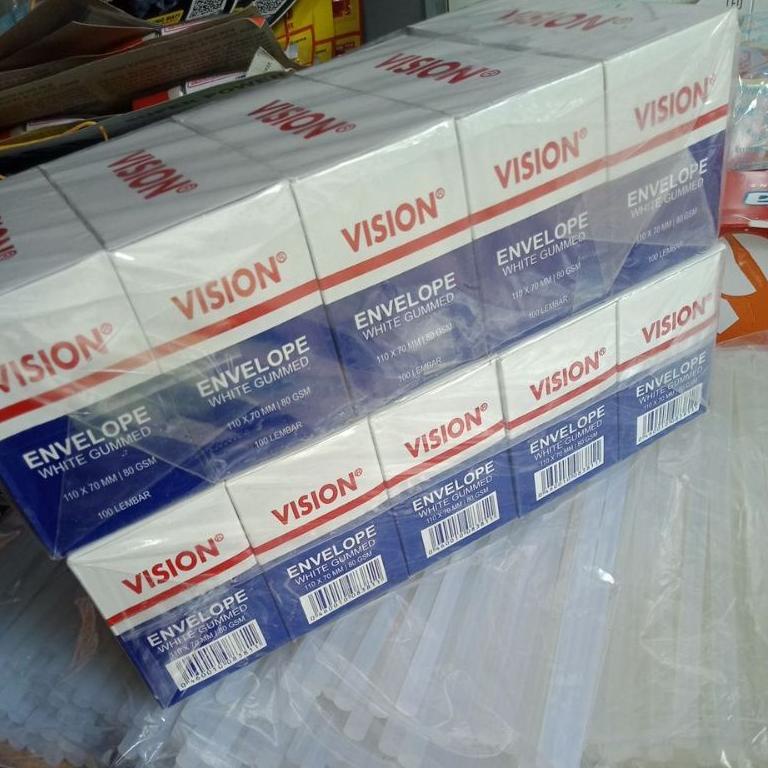 

(I1V5) ★ amplop vision 100lembar 110x70mm //Bantingharga